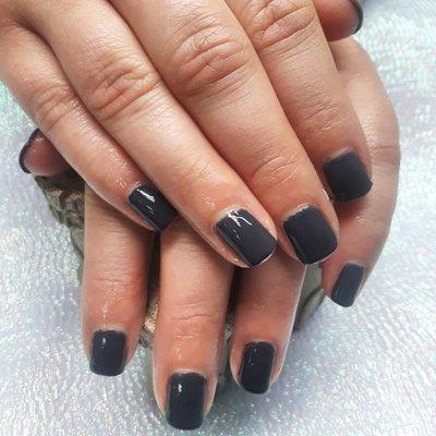 A natural nail mani using restorative polish from Jessica Cosmetics.