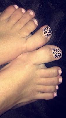 In love with my Leapord pedi!!! TQ is very talented!