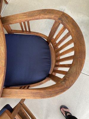 My fixed (by teakman) and now refinished (by me) chair.