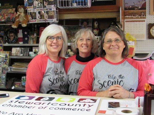 Debra, Wanda and Michaela the day of our ribbon cutting.