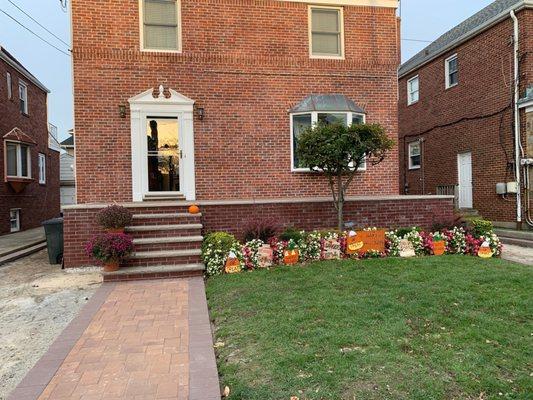 New porch and walkway