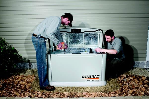 We install and service all Generac, Centurion, Honeywell, Eaton, and Siemens generators.