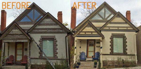 Before and after exterior