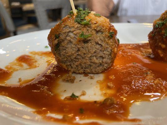 I am on a quest for wonderful meatballs. This meatball is unbelievable. I think I'm going to order six more for the freezer.