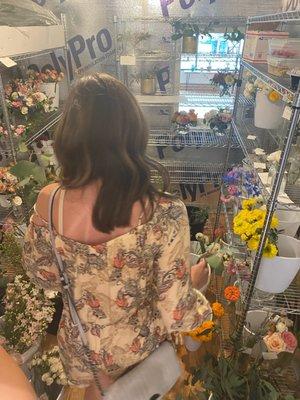 picking out our flowers