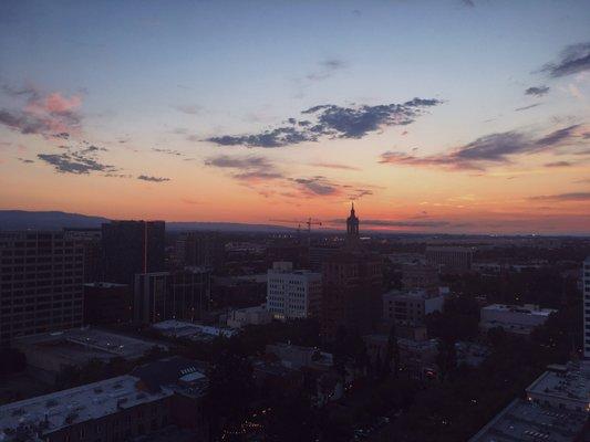 View from one of the highest levels