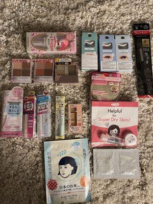 Canmake makeup haul & gifts with purchase