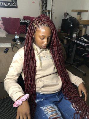 soft locs (wrapped down far) 
special (september 8th-31st) $135 
reg price : $215