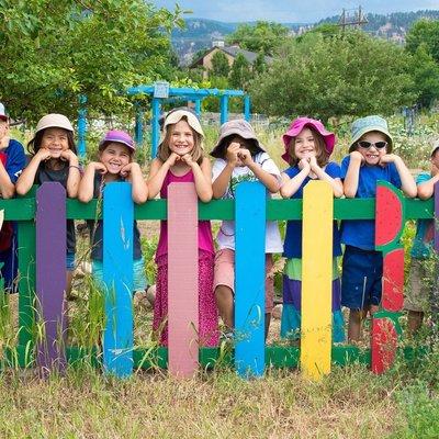 Summer Campers love exploring our urban farm!