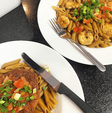 Cajun Pasta with shrimps