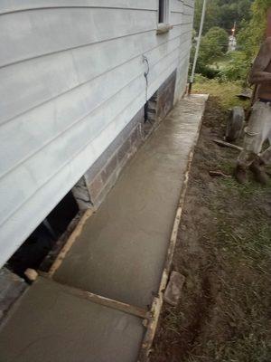 Finished concrete