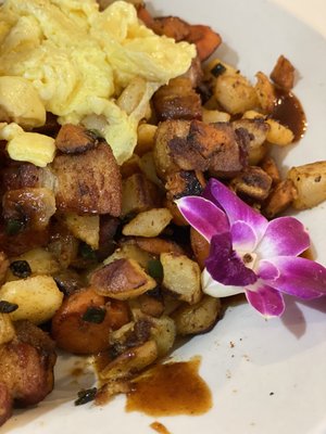 Pork belly hash