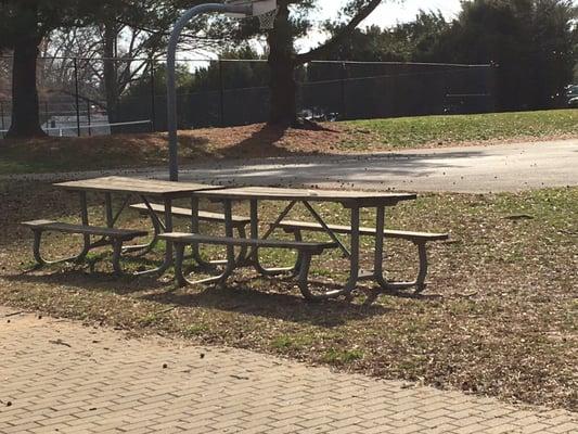 Picnic tables