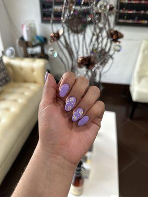 Purple nails