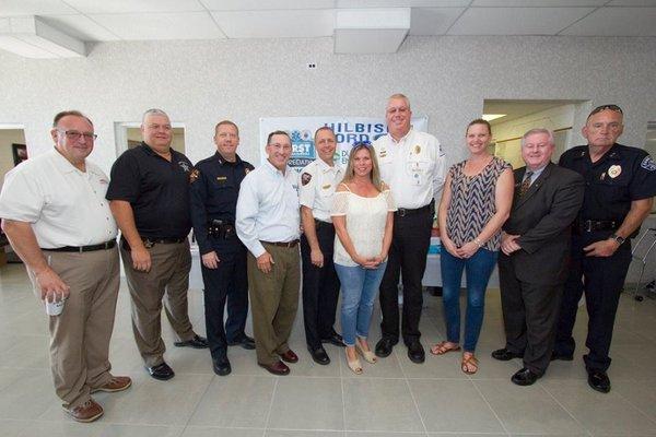 Our owner, John Fisher, and the rest of the First Responders Day sponsors.
 
 Photo Credit: Chad Mitchell Photography & Design