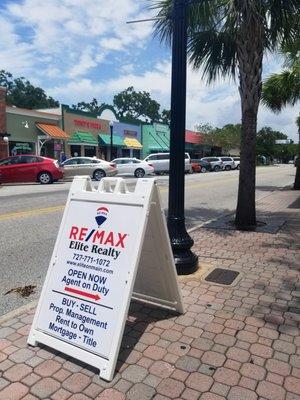 RE/MAX Elite Realty located on Main St. just above the Chamber of Commerce.