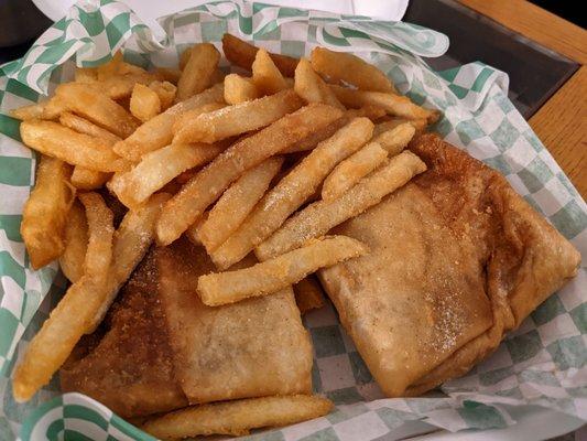 Pizza Puff with Fries