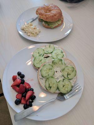 Chicken Salad Croissant and The Big Dill