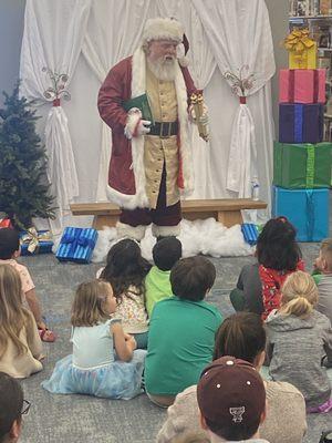 Story time with Santa