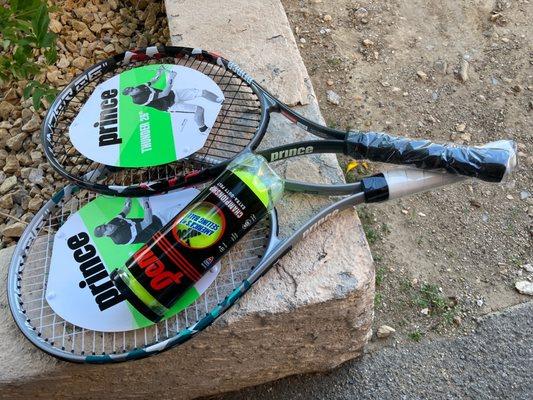 Prince 26" tennis rackets & Penn s