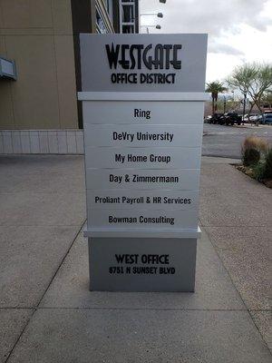 Now at WestGate. Call me to schedule a meeting