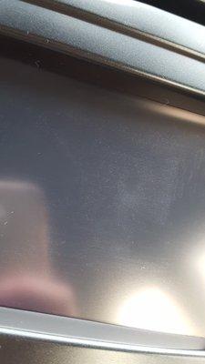 it's hard to photograph but this residue is all over the interior of our vehicle. paint overspray