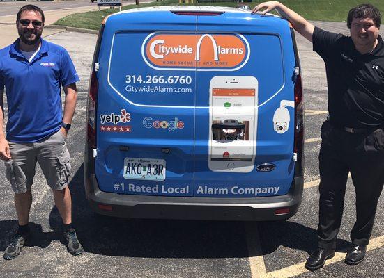 Adam and Steve with our new CWA truck