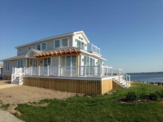 I love cleaning homes with loads of windows. It doesn't hurt that this one has a gorgeous bay front view.