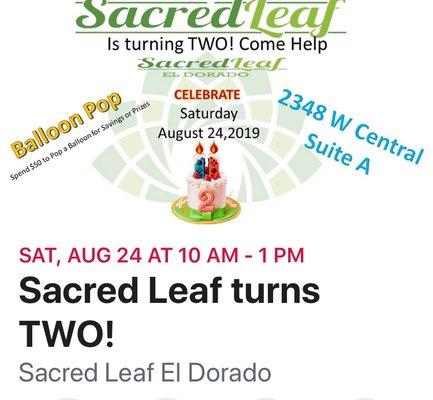 Sacred Leaf turns 2!