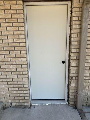 Exterior door installation