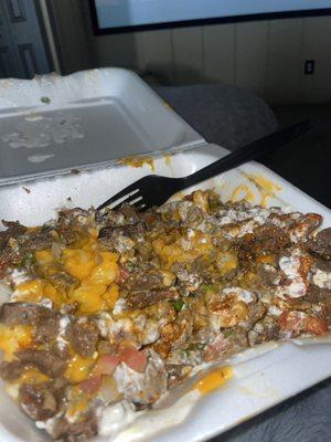 Carne asada fries $8