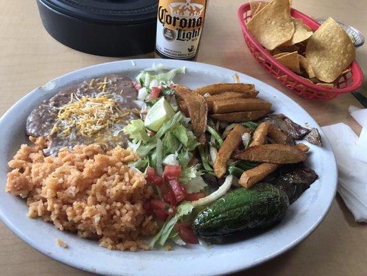 Carne Asada plate