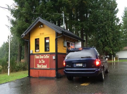 The Best Seabeck Coffee Stand, across the street from Wildcat Lake !