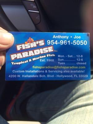 This their business card.