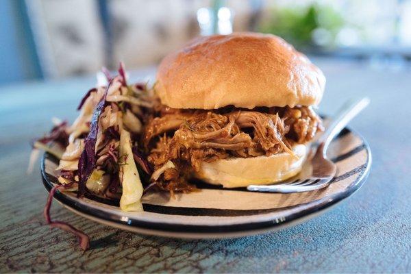 Pulled pork sandwich