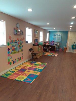 Group area for learning colors, shapes, numbers, reading and so much more.