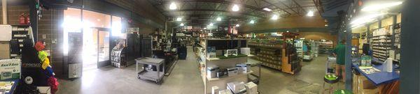 Panoramic of store. Blurry?