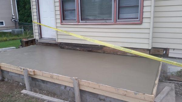 porchtop poured