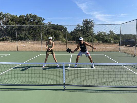 Unity of Wimberley has 4 pickleball courts and 1 tennis court open to the public for a fee. See website