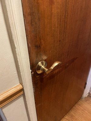 Door lock installation