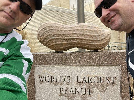 World's largest peanut in Durant, OK.