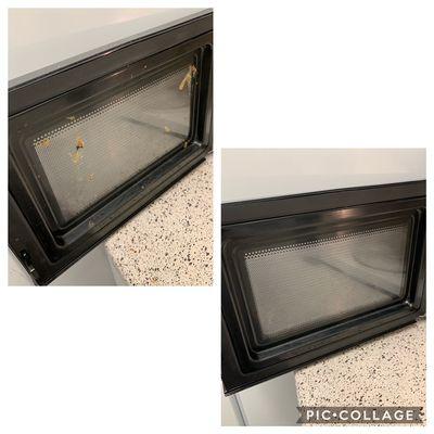 Microwave before and after