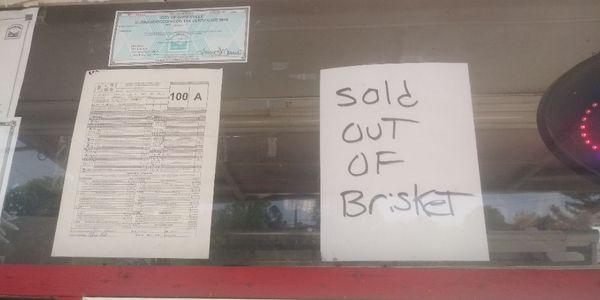 Most BBQ places in Gainesville Georgia don't sell out we sell out