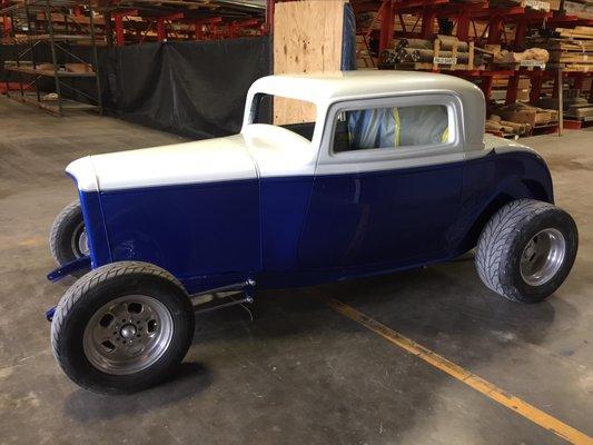 1932 Ford 3 Window fresh out of paint