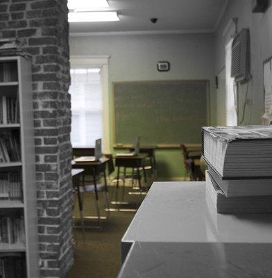 Classroom in MRC's in-house high school Transitions Learning Center (TLC)