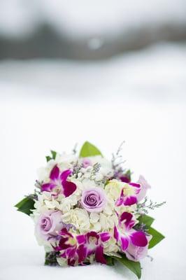 Bridesmaid's bouquet for a Feb 16, 2013 wedding.