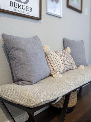 Entryway made comfy!