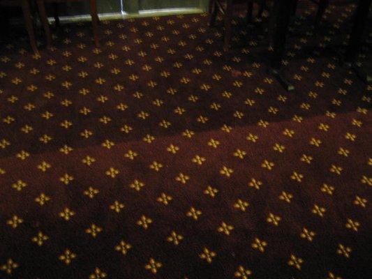 Patterned carpet sidematch