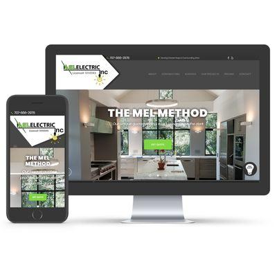 Mel Electric: Responsive design, mobile design and SEO