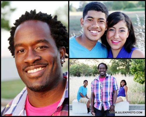 Outdoor family portraits.